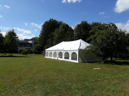 6x12m traditional marquee from afar