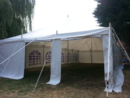 6x12m traditional marquee from the end