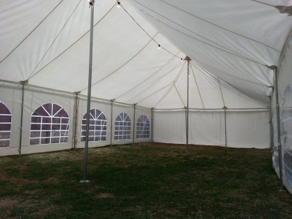 6x12m traditional marquee inside