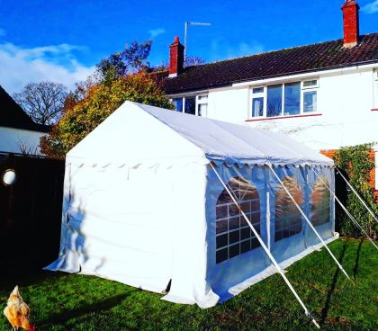 3x6m marquee with sides