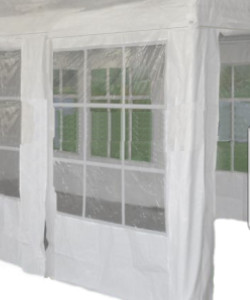 Party tent window made from 240gsm PE 2m x 2m