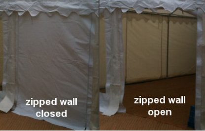 Marquee zipped wall
